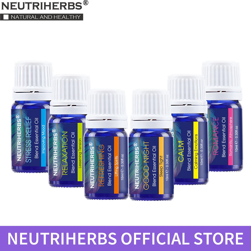 Neutriherbs 100 Natural Essential Oils For Aromatherapy Set with