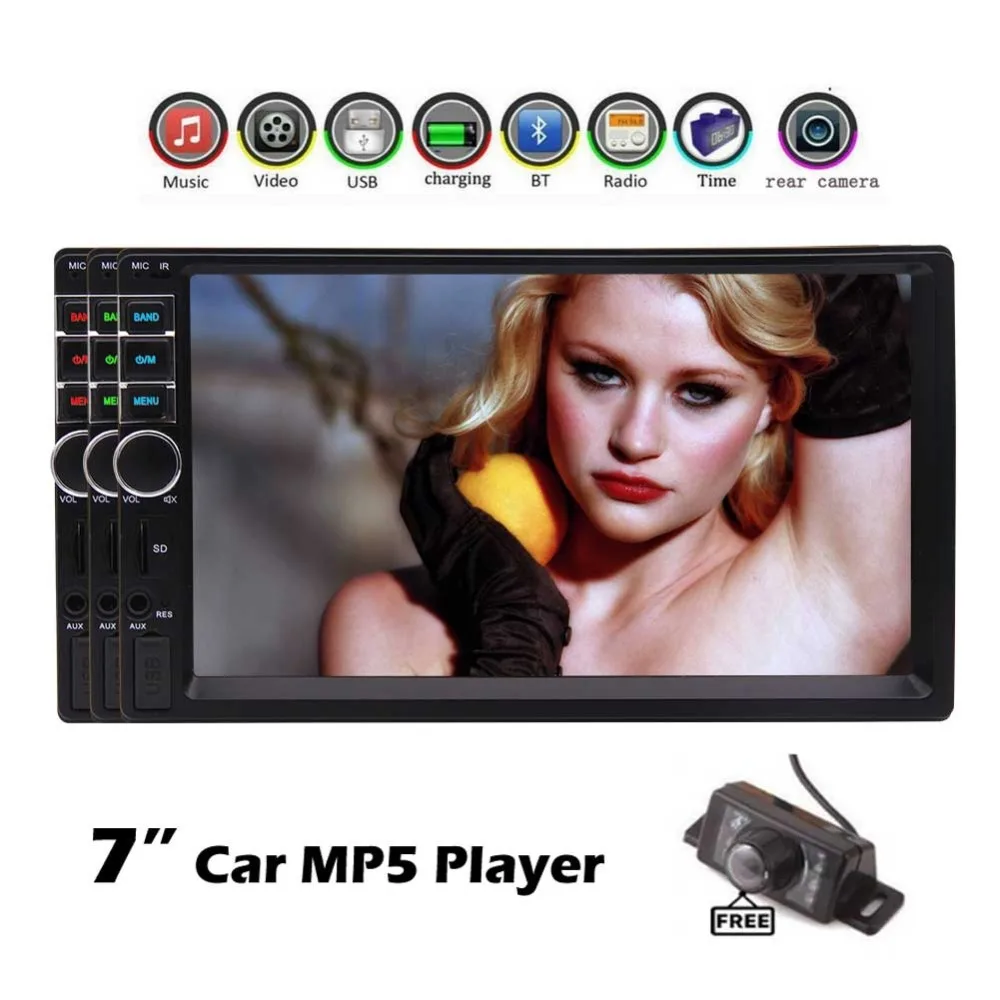 EinCar нет DVD gps MP5 плеер в тире стерео 7 дюймов емкостный Авто Радио Видео Аудио