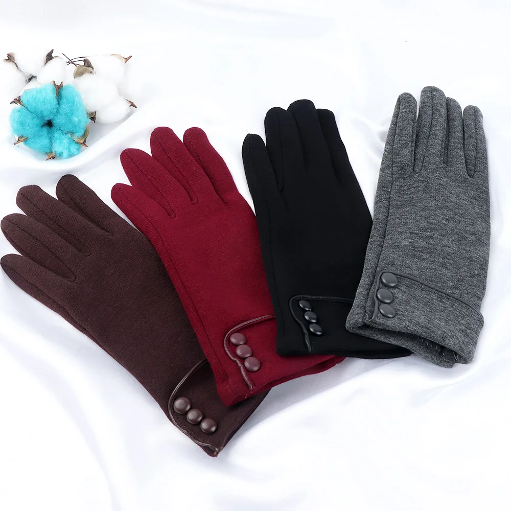 Casual Women Gloves Winter Warm Outdoor Driving Ski Cycling Driving