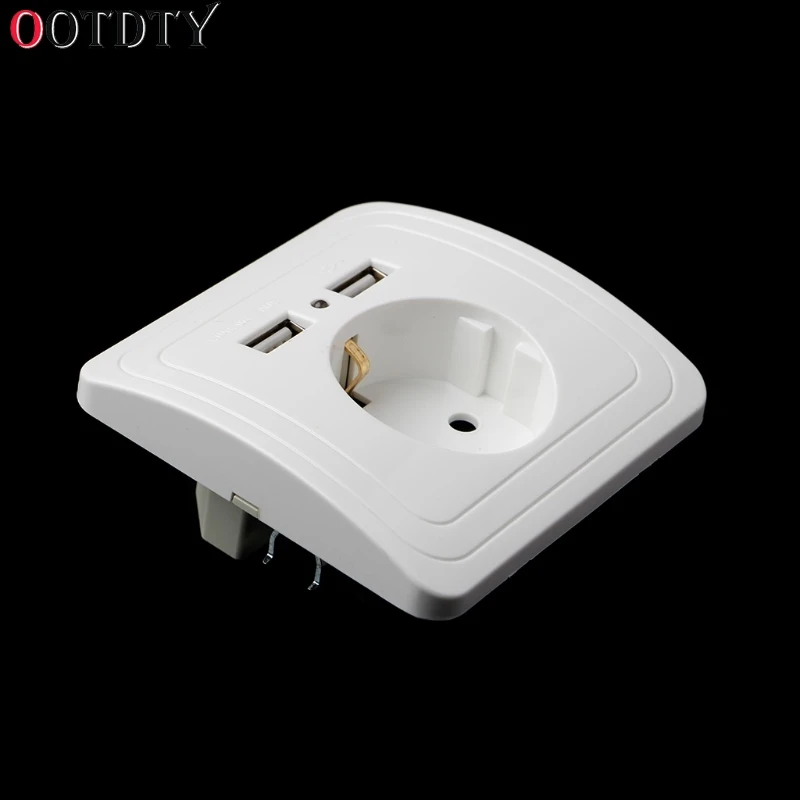 OOTDTY двойной USB порт 5 в 2 А электрическое настенное зарядное устройство адаптер