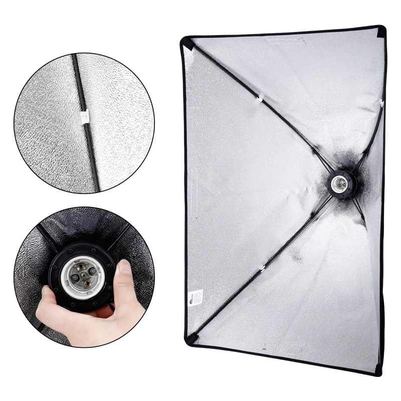 Photo Studio 4 LED 20W Softbox Kit Photographic Lighting Kit Camera & Photo Accessories Light Stand