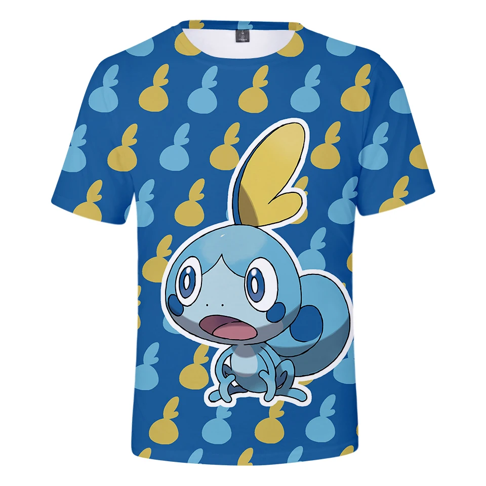 Pokemon Sword and Shield Slim fit 3D Print T-shirt Men/Women Harajuku Fashion Cool Summer tshirt Casual Print Plus Size 4XL