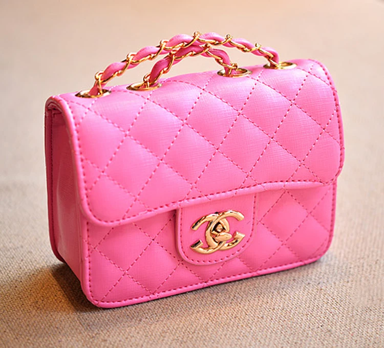 children messenger bag for kid fashion chain gold button fashion