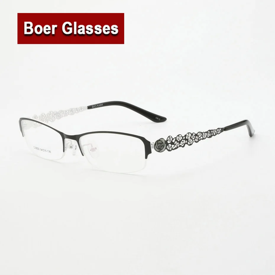 

Горячая Распродажа, качественные металлические женские оптические очки, очки для глаз RX, очки с полуободком, очки по рецепту, оправа для очков #30822