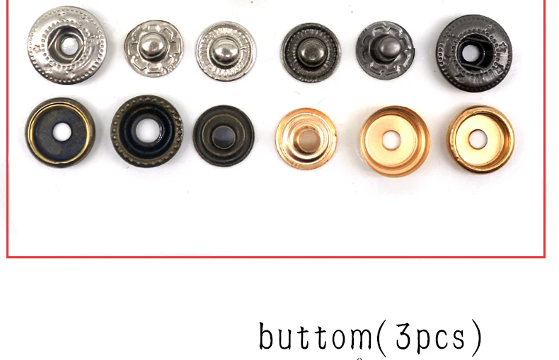 30 комплектов, металлические латунные кнопки для шитья, застежки для шитья, кожа, ремесло, сумки для одежды, ручная работа, сделай сам, 831/633/655/201/203