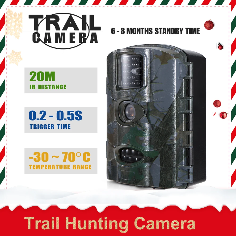 

16MP 1080P Trail Camera Hunting Game Camera Outdoor Wildlife Scouting Camera PIR Sensor Infrared Night Vision Hunting Camera