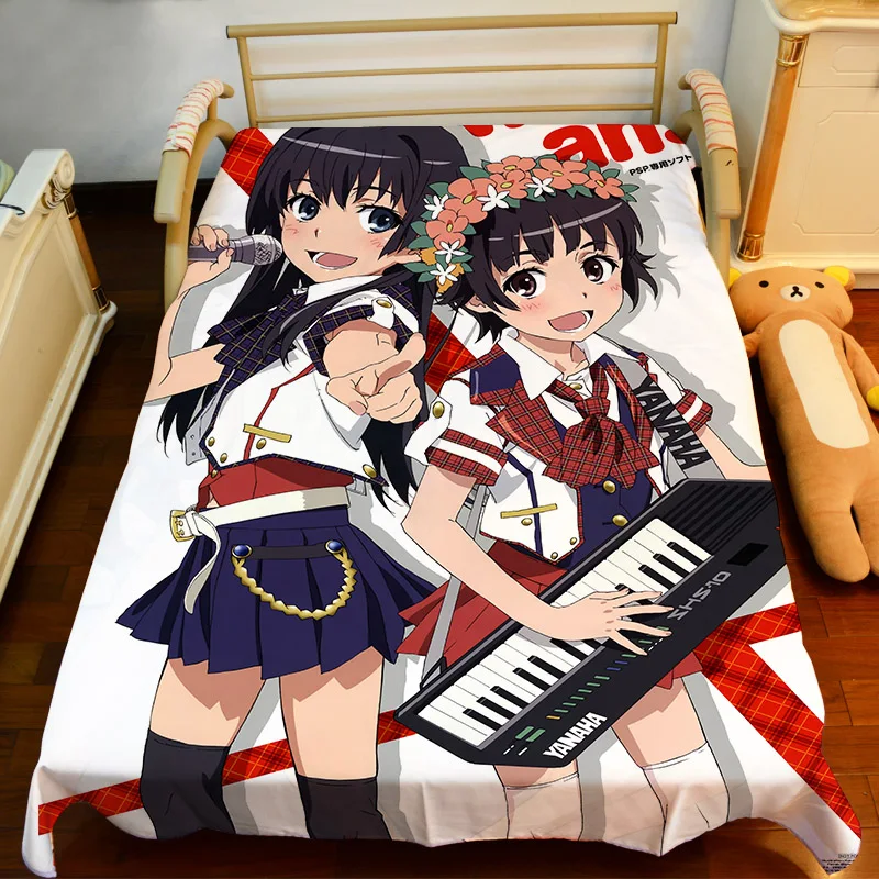 Аниме Манга Toaru Kagaku no Railgun простыня 150*200 см 003|anime bedsheet|bed sheet animeanime bed sheets |