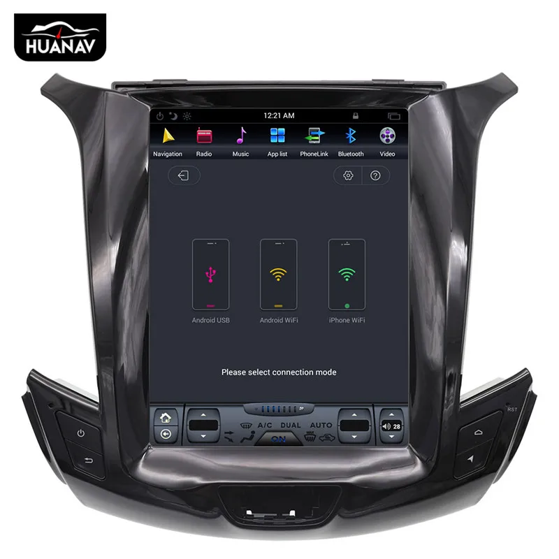 Discount HUANVA Android 8.0 Car DVD Player GPS navigation For Chevrolet Cruze 2017 2018 multimedia player tape recorder 8-Core navi Audio 8