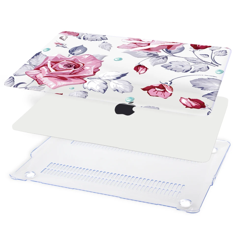 Redlai Colorful Floral Plastic Print Hard Case Cover For Macbook Pro Retina 13 12 15 Air 13 11 New Pro 13 15 Sleeve Laptop Case Redlai Colorful Floral Plastic Print Hard Case Cover For Macbook Pro Retina 13 12 15 Air 13 11 New Pro 13 15 Sleeve Laptop Case
