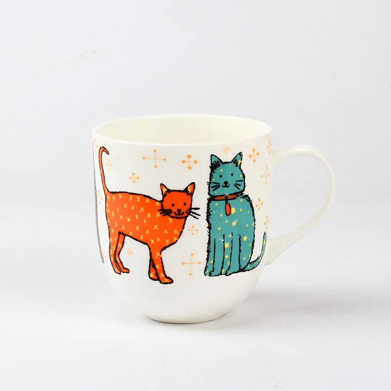 Фарфоровый набор керамической посуды British Cat Bone кофейная чашка и блюдце чайник