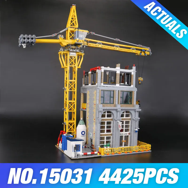 

DHL 15031 Genuine The construction with Crane Set Educational MOC Set Model Building Building Blocks Bricks Christmas Gifts Kids