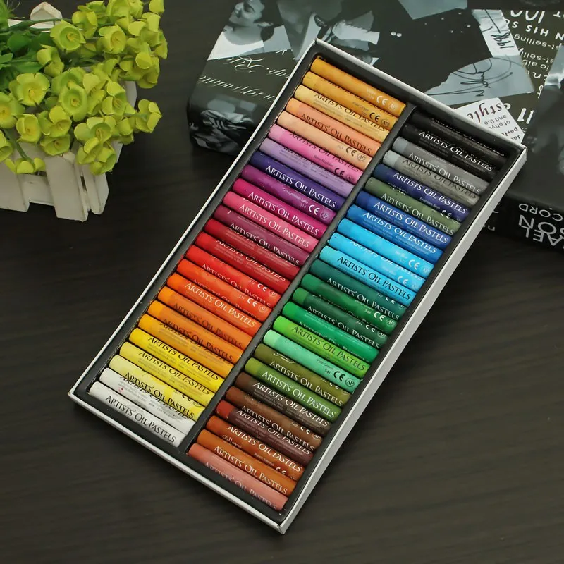 

Best Price 50 Colors Oil Pastels Set Quality Soft Pastel Crayons Drawing Pens for Student School Drawing Pen DIY Sewing Tools