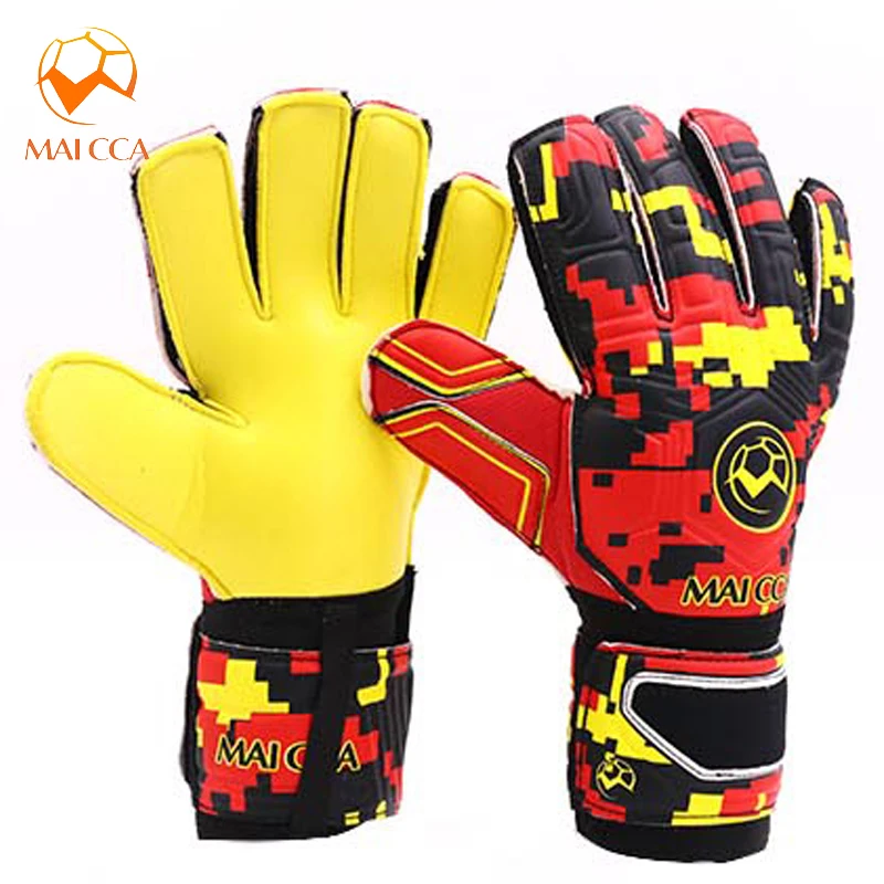 

Best Cheap Professional Soccer Red/blue Goalkeeper Gloves Goalie Gloves with Finger Protection Fingersave Waterproof Latex