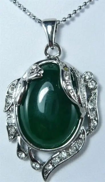 

Free shipping@@@@@ 4colors charming jewelry green/blue/pink/red stone pendant necklace A456