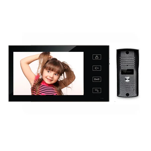 

7 Inch touch Color LCD Video Door Phone Intercom System Door Viewer Infrared Night Vision Waterproof door bell camera
