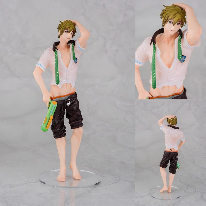 

Tachibana Makoto Free! 1/8 scale action model painted figure water gun version collection model toy gift boxed Y7902