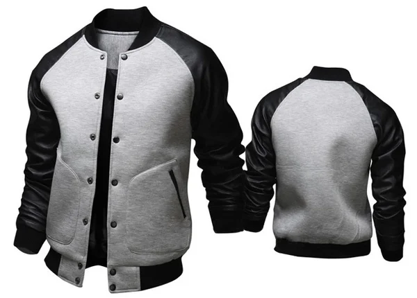 ZOGAA Spring Autumn Men Jacket Mens Long Sleeve Stand Collar Jacket Male Fashion Solid Slim Fit Casual Coat 2019 Hot Sale