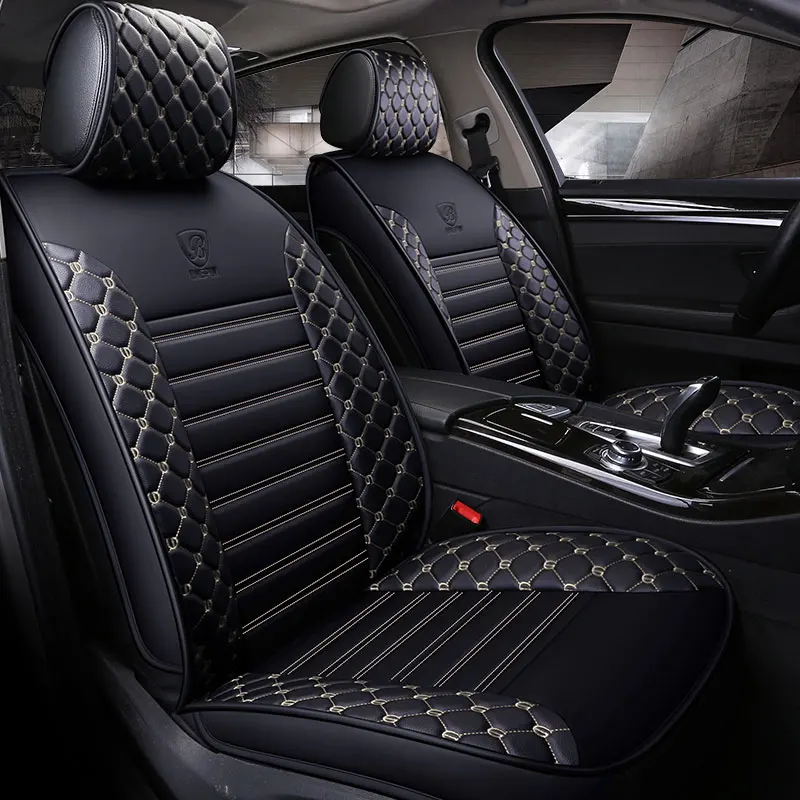 leather car seat cover universal auto seat protector mat for hyundai