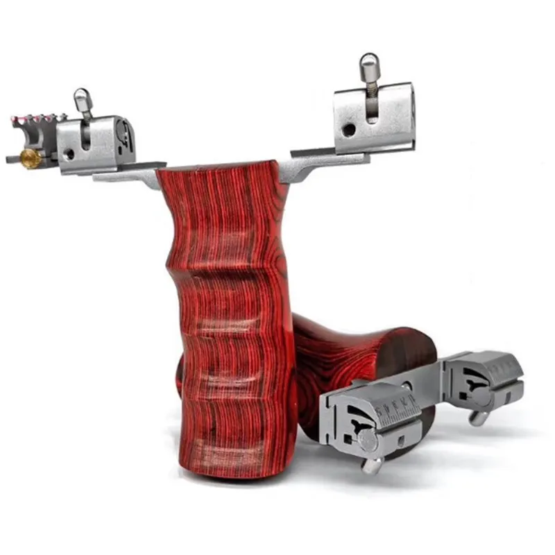 

Hunting Slingshot Stainless Steel Catapult + Tech Wood Handle Adjustable Bow Door Outdoor Shooting Slingshot 2019 new