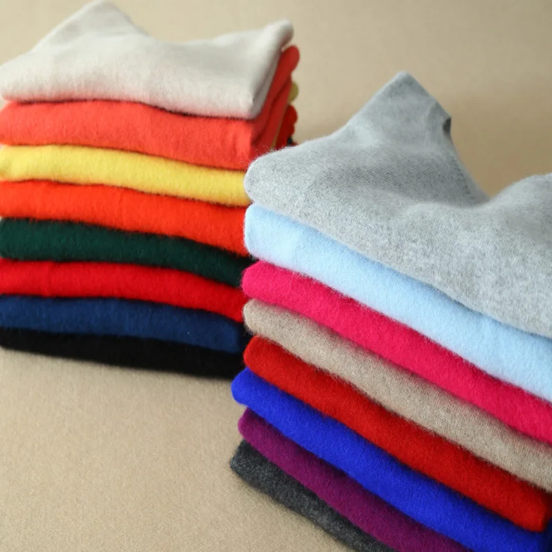 

Plus Size 3XL Cashmere O Neck Solid Knitted Soft Lady Sweaters Long Sleeve Wool Women Pullovers 2019 Fall Korean Jumper Female