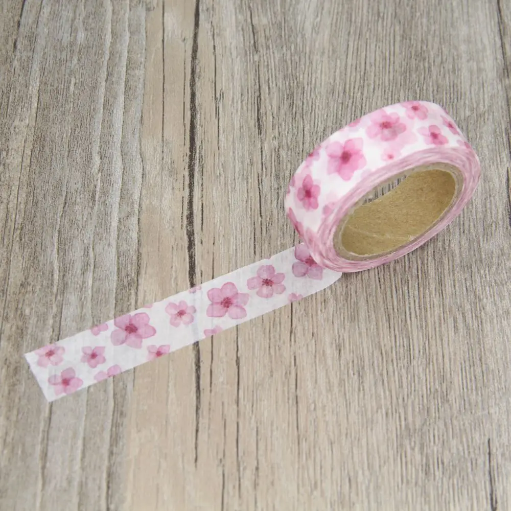 Beautiful Pink Sakura Flower Masking Tapes Floral Washi Tape