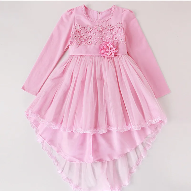 2019 Kids Girl Wedding Mermaid Dress Princess Party Pageant Flowers Prom Embroidery Birthday with Big Bow 4-12Y | Детская одежда и