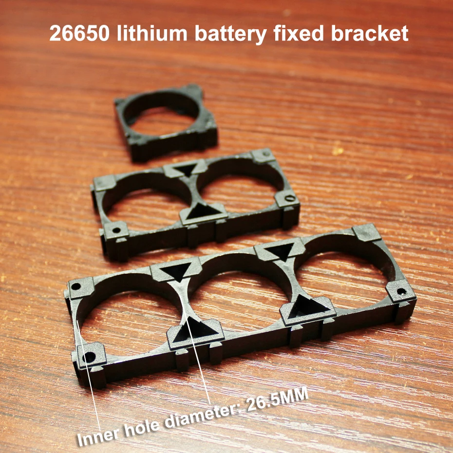 

10pcs/lot Lithium Battery Universal Assembly Bracket 26650 Any Combination Fixed Abs Fire Retardant Plastic Diy
