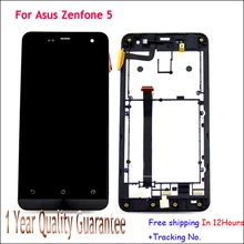 Tested LCD Screen display+touch sreen Digitizer Glass Lens Sensor Assembly+Bezel Frame For Asus Zenfone 5 A500CG A501CG+Tracking