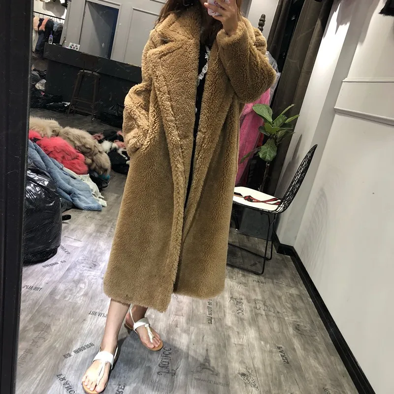 Clearance Leopard Short Fashion Real Lamb Fur Coats Women Casual Thick Warm Natural Sheep Fur Coat Ladies Lapel Shearling Jacket Female 16