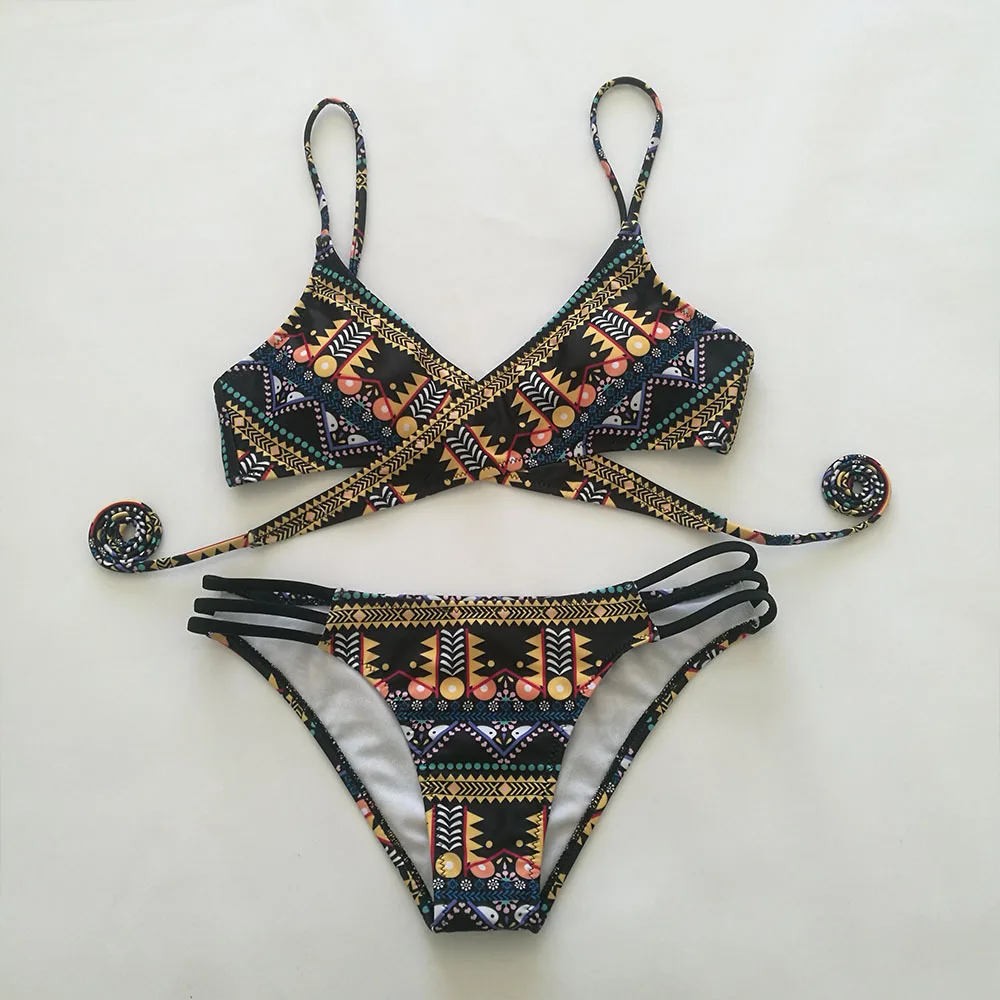 2018 New Sexy Bandage String Strappy Swim Wear Bathing Suit Swimsuit ...