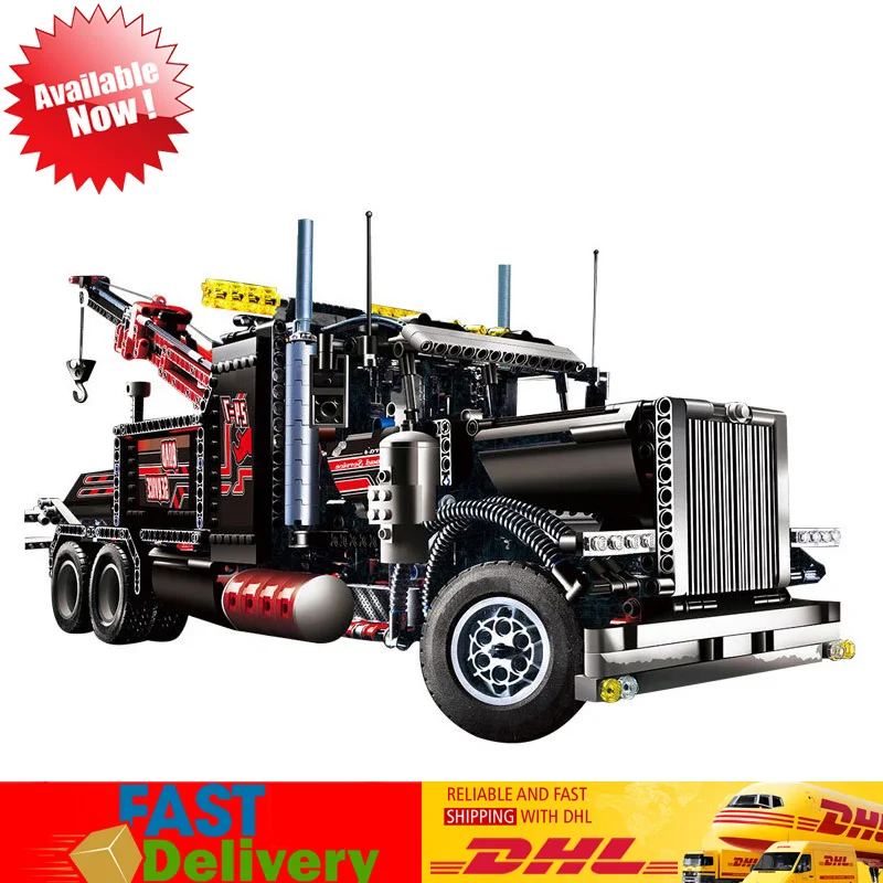 

Lepin 20020 Technic The Mechanical American Style Heavy Container TOW TRUCK Building Blcoks Bricks Legoing 8285 Toy