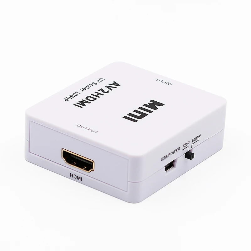Преобразователь сигнала с RCA на HDMI AV 1080P AV2HDMI Mini преобразователь для ТВ VHS VCR DVD