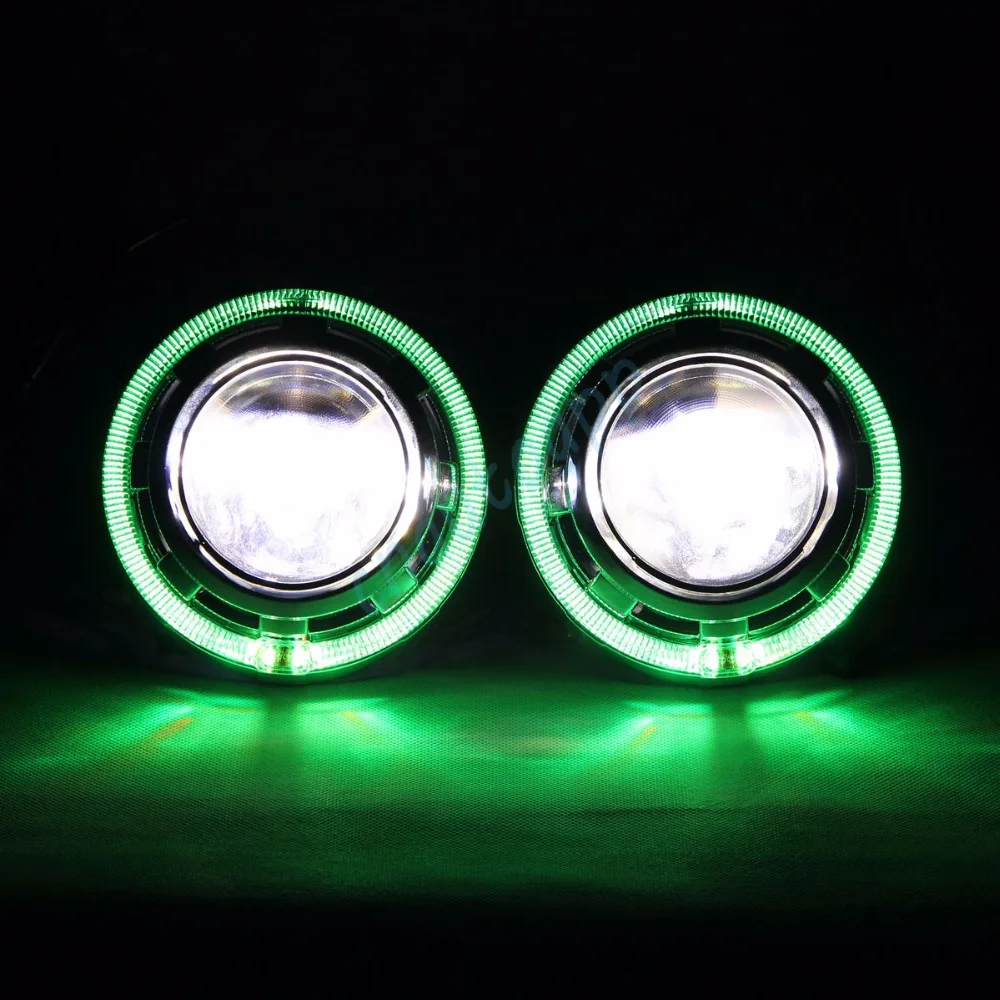 LED Headlights lens bluetooth angel eyes 2