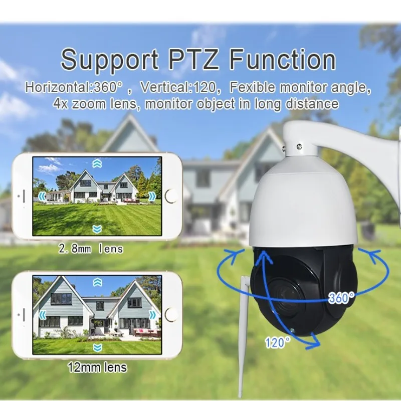 H420M4FG 4G Беспроводная IP камера видеонаблюдения HD 1080P 360 градусов ptz