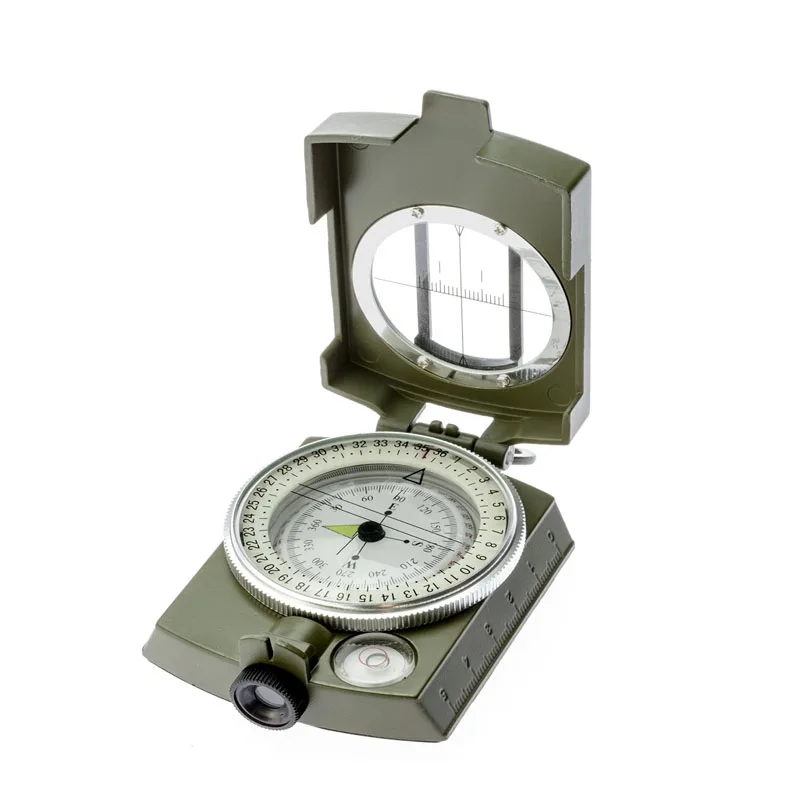 Professional waterproof Compass Aiming Luminous Открытый Кемпинг необходимый ручной навигатор компас