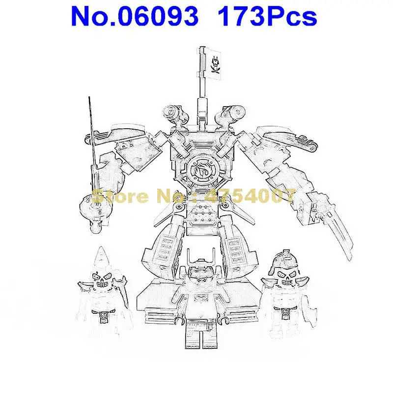 

173pcs ninja mysterious warrior mech building blocks 70665 Toy