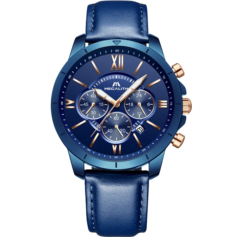 MEGALITH модные спортивные водонепроницаемые часы Мужские кварцевые наручные часы для мужчин Relogio Masculino