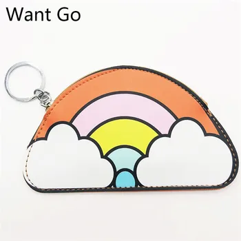 

Want Go Fashion Cartoon Coin Purse Children Pu Leather Coin Wallet Zipper Purse For Girls Small Storage Pouch Mini Clutch Bag