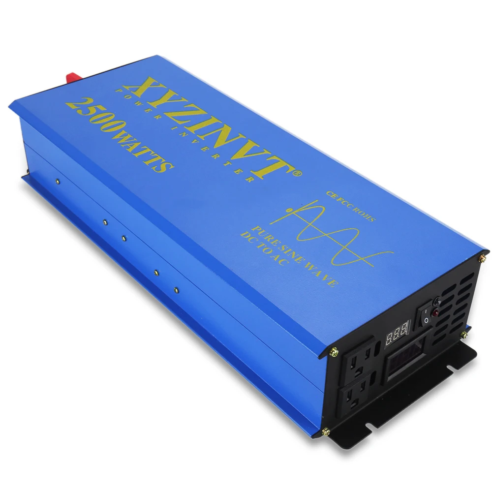 2500W Generatore Solare Inverter 12V 220V Onda Sinusoidale Pura Inverter Batteria Convertitore Da Cc A Ca 12V 48V 110V A 120V 230V 240V