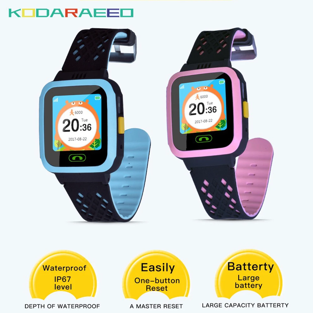 

K2 Kid Safe Smart Watch Lovely SOS Call Location dustproof waterproof Low Radiation Internal Speaker Loss prevention GPS watch