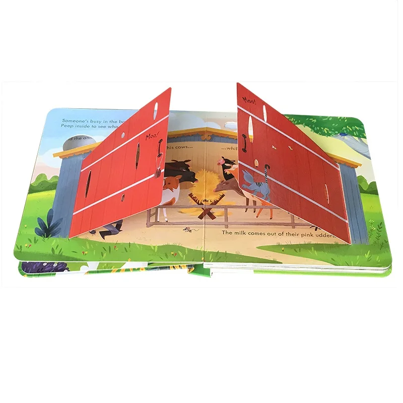 Peep Inside The Farm Original English Educational Picture Books For Baby Early Childhood gift For Children Peep Inside The Farm Original English Educational Picture Books For Baby Early Childhood gift For Children