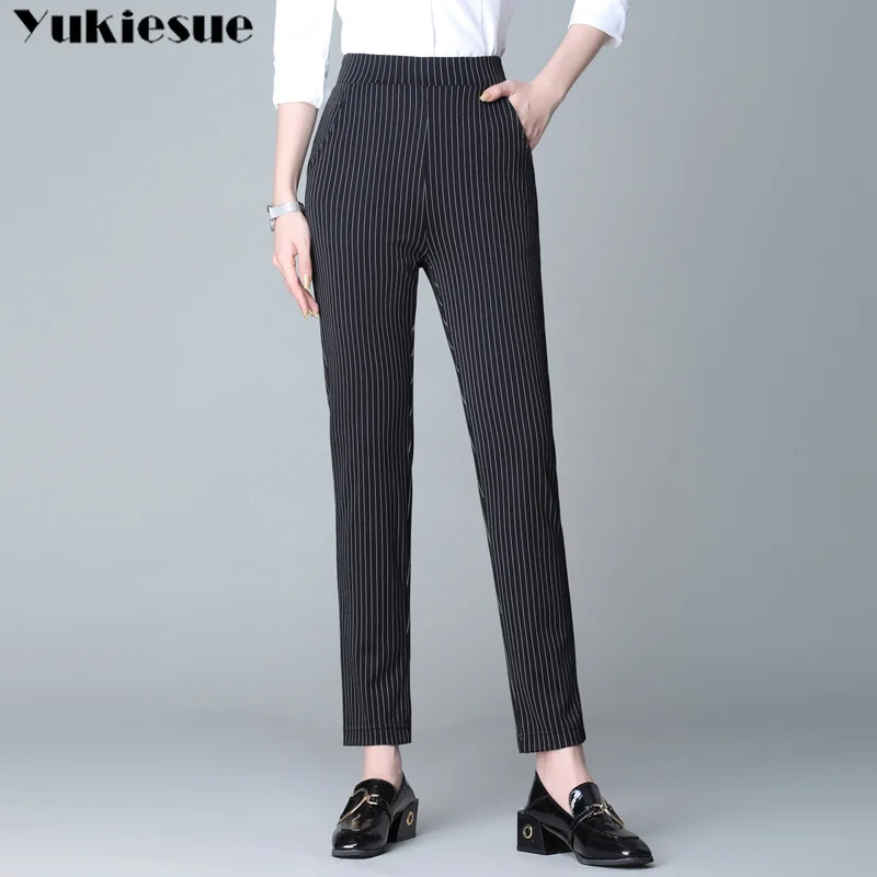 

streetwear striped print harem pants for women trousers women's pants capris loose casual pants female female clothes 4XL