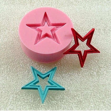 

Mini Vintage Open Star Flexible Mold Silicone Mould For Craft Resin Polymer Clay Jewelry, Scrapbooking Cake Decoration Mold