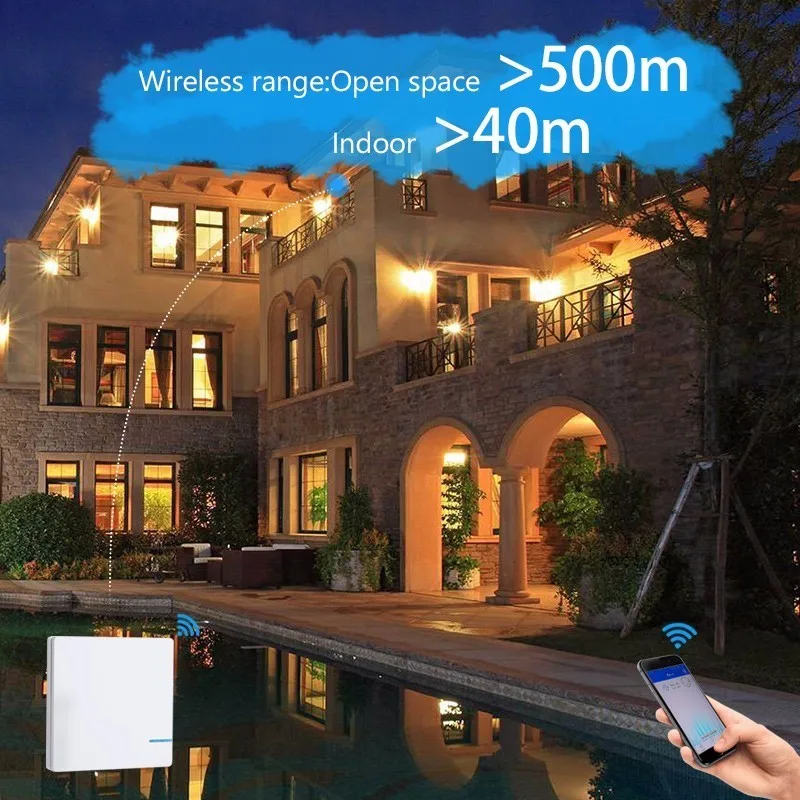  Remote Control Wireless Light Switch Tuya Smart Life APP WIFI RF Wall Switch Waterproof Alexa Echo  - 32915128811