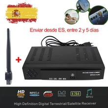 DMYCO DVB-S2 HD Satellite Receiver DVB-T2 DVB-S2 TV Tuner Support Biss Key Youtube MPEG-4 H.264 DVB Satellite Receiver +USB Wifi