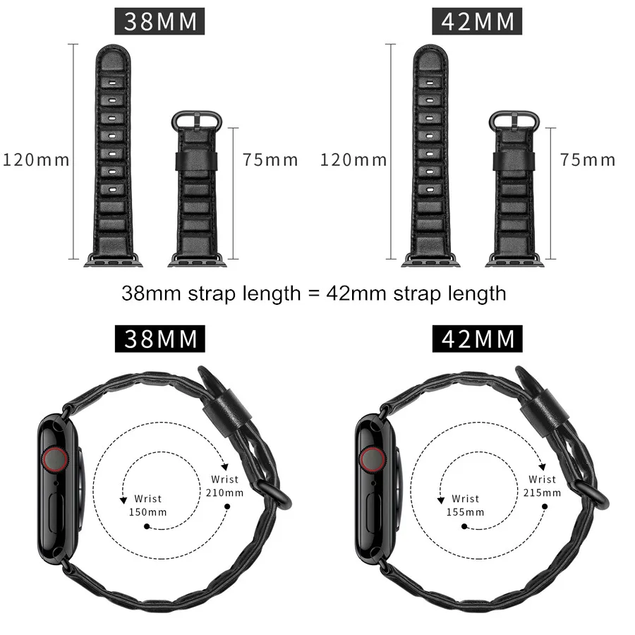 Ремешок кожаный для Apple Watch 4 44 мм 42 40 белый браслет 38 Series 3 2 браслет|Ремешки часов| |