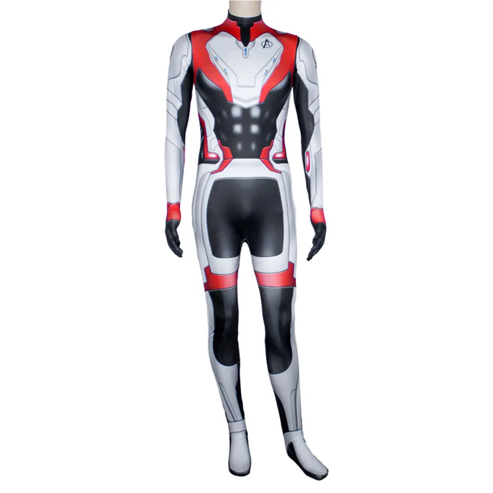 Avengers Endgame Quantum Realm Cosplay Costume Superhero Captain America Captain Marvel Zentai Bodysuit Suit Jumpsuits for adult