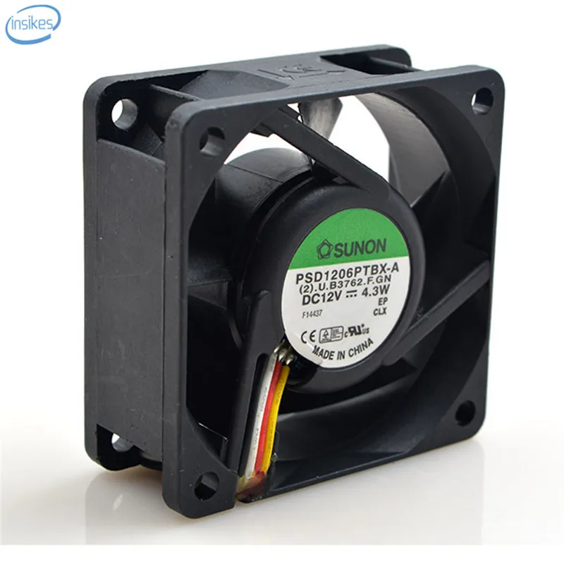 Original PSD1206PTBX A Computer Blower Cooling Axial Fan DC 12V 4.3W