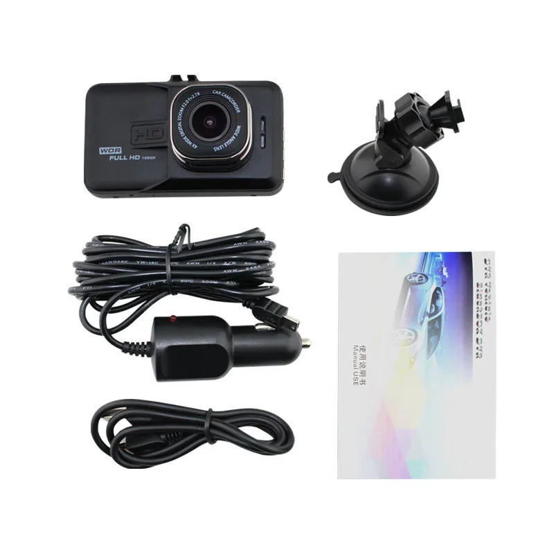 1080P LCD VideoUltra широкоугольный объектив Автомобильная Высокоскоростная передача DVR