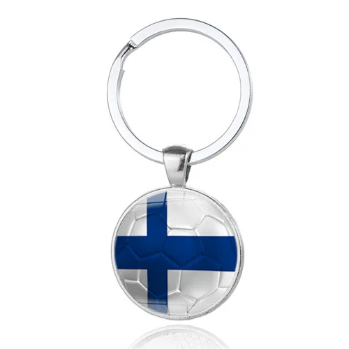 Finland 100 100 шт. кантри брелок Флаг Австралия Дания Мехико Хорватией Исландская Норвегия Иран Zew Зеландия брелок цепочки брелок подвеска - Цвет: Finland 100